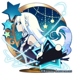 音楽ゲーム『jubeat festo』（ユビート）「ロミとロボの宇宙飛行」エンブレムデザイン