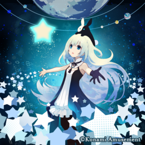 音楽ゲーム『jubeat festo』（ユビート）「ロミとロボの宇宙飛行」ジャケット